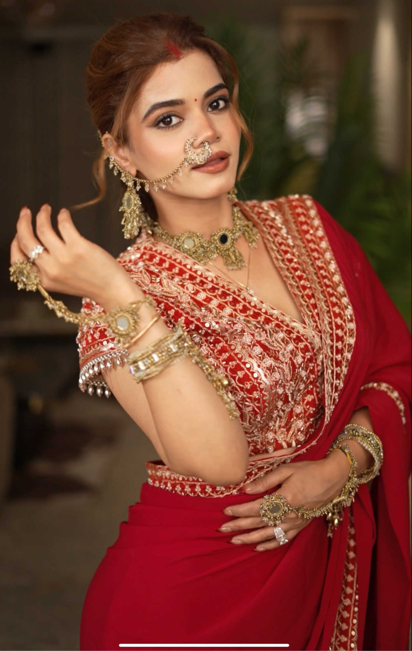 Shringar pre-draped Saree