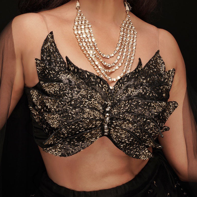 Gold-Birdie Drape Skirt