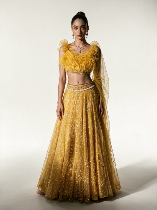 DAHLIA  LEHENGA SET