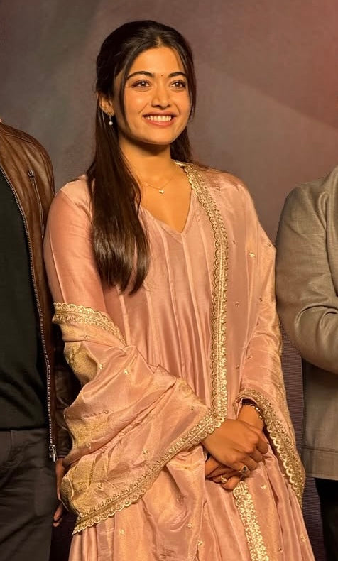 Rashmika Mandanna wearing Divya Samal for the success party of her film ‘the Girlfriend’