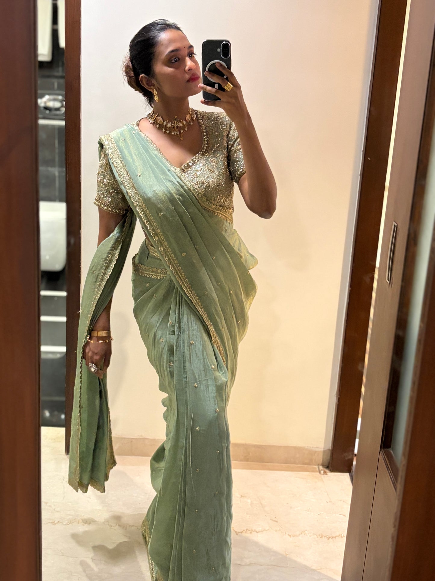 Noorika Sage Saree