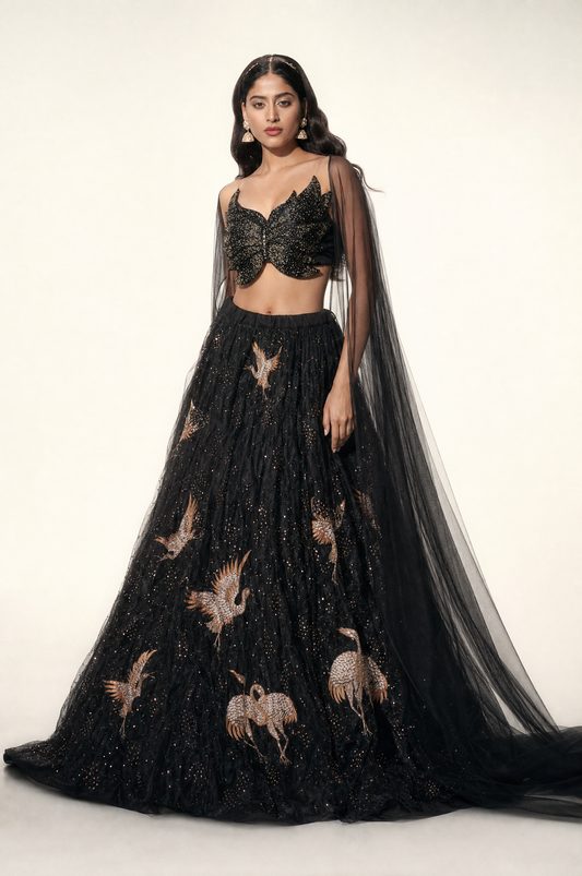 GOLD BIRDIE LEHENGA