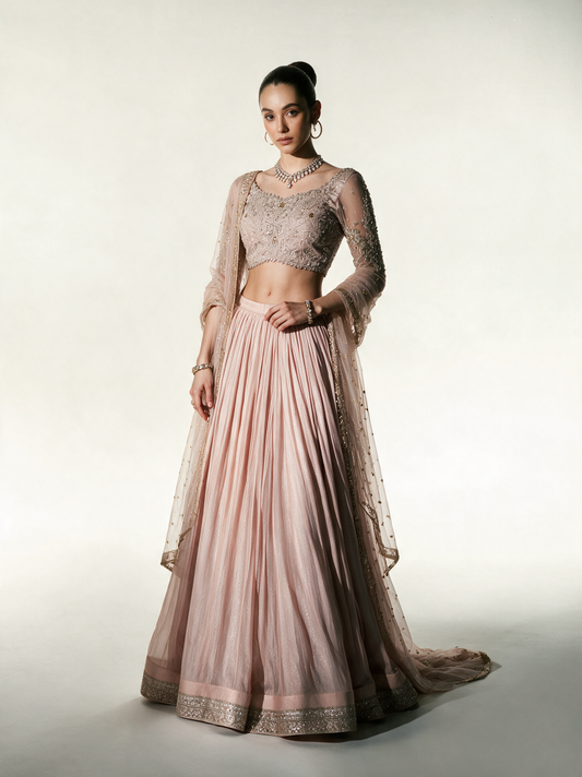 Coral rush Lehenga