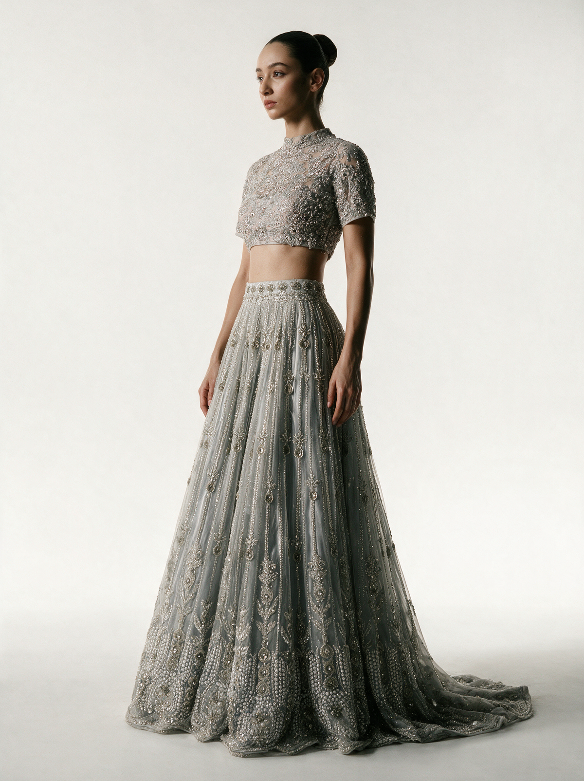 GRANITE LEHENGA SET