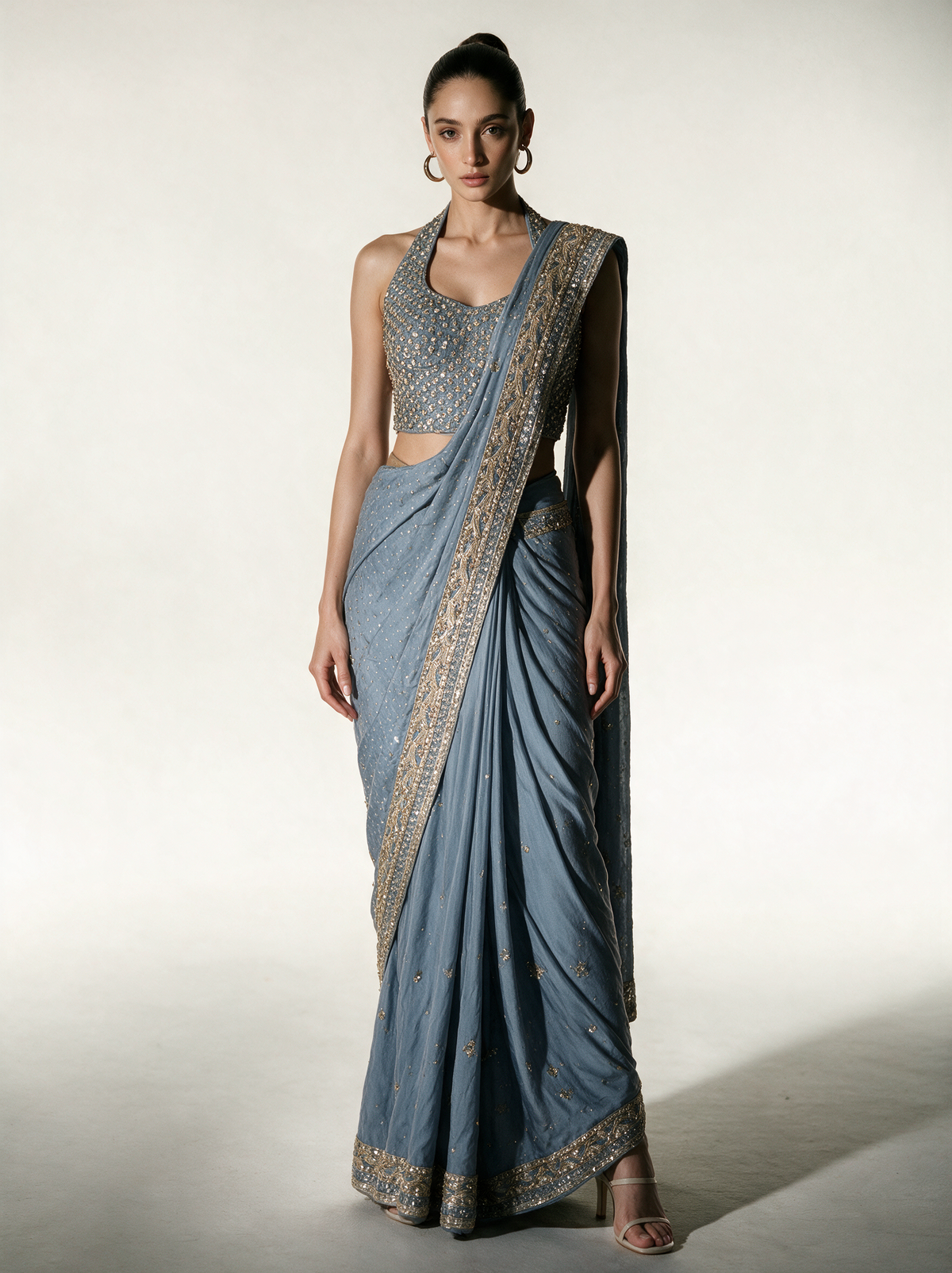 Neel Blue Saree