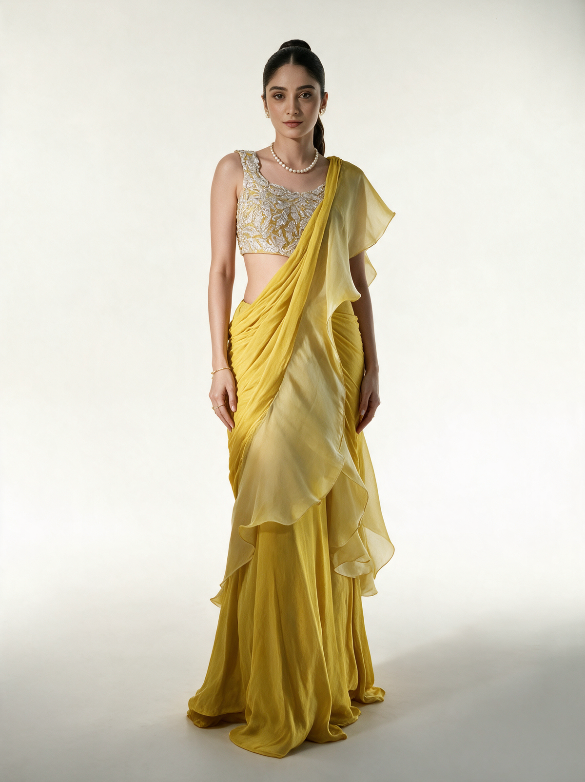 BELLA RUFFLE SAREE