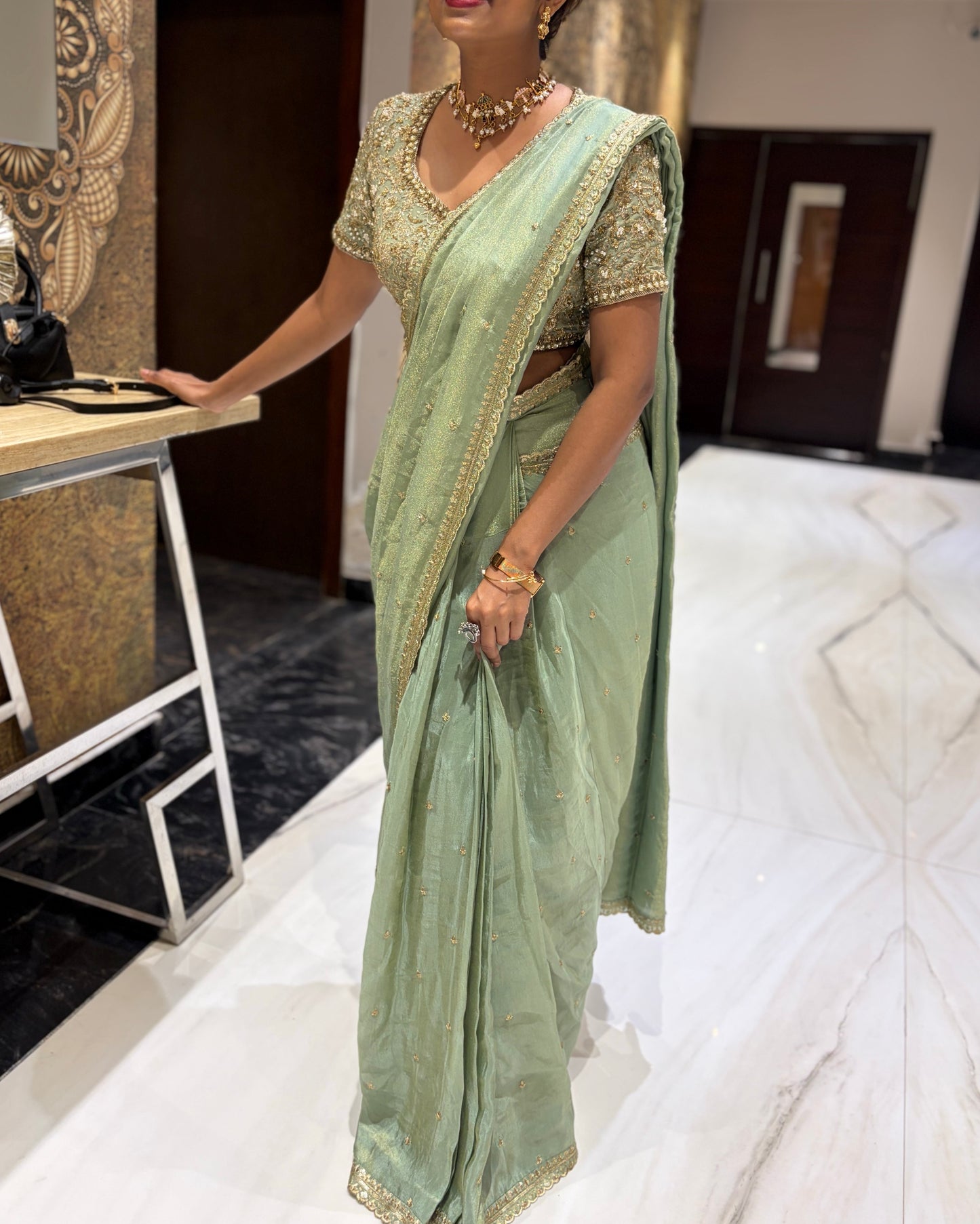 Noorika Sage Saree