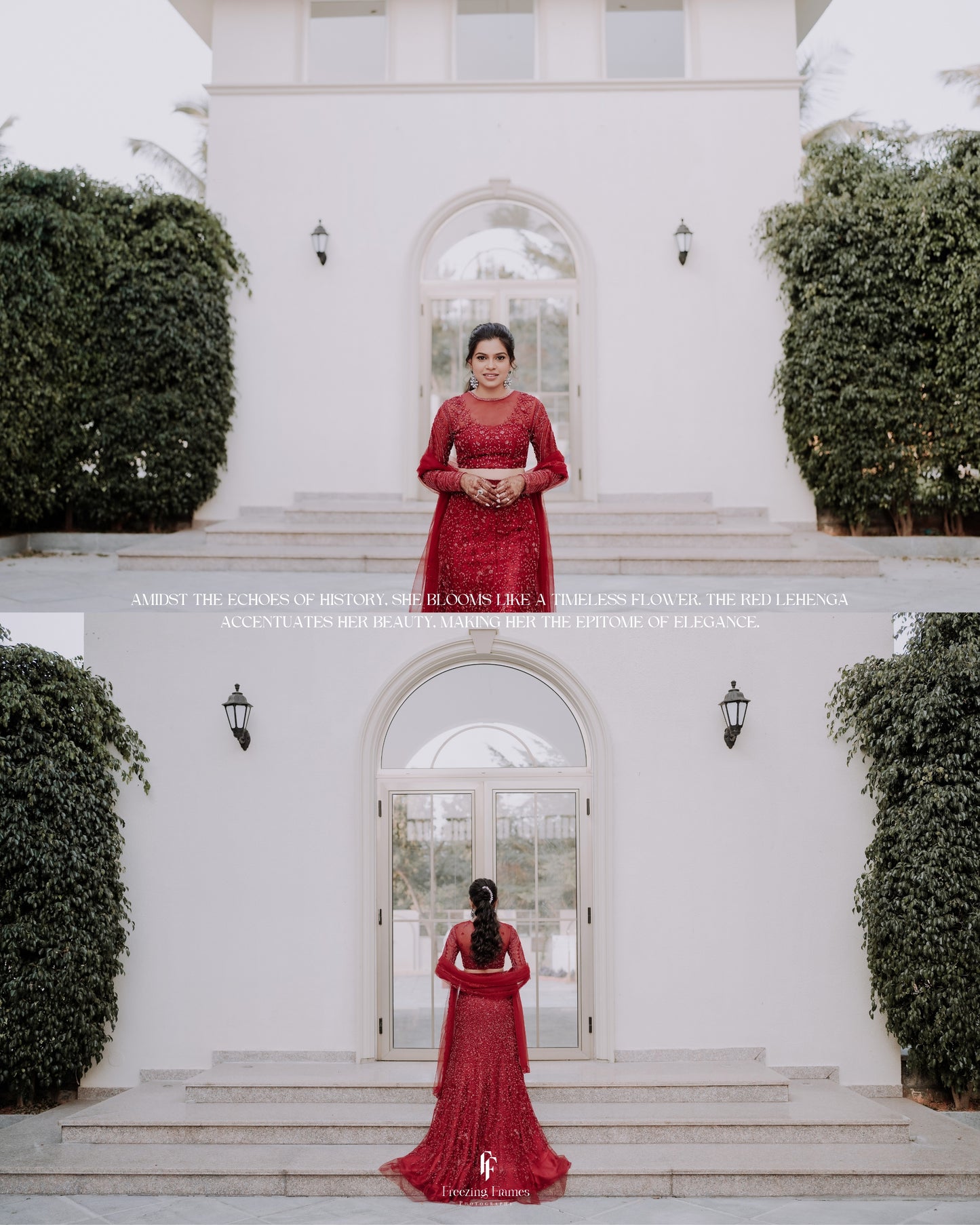 Keerthana in fish-cut Lehenga