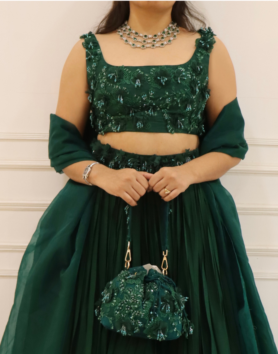 EMERALD LEHENGA SET