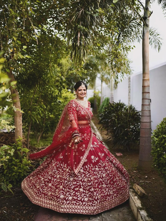 Shivani in Saanjh Bridal Lehenga