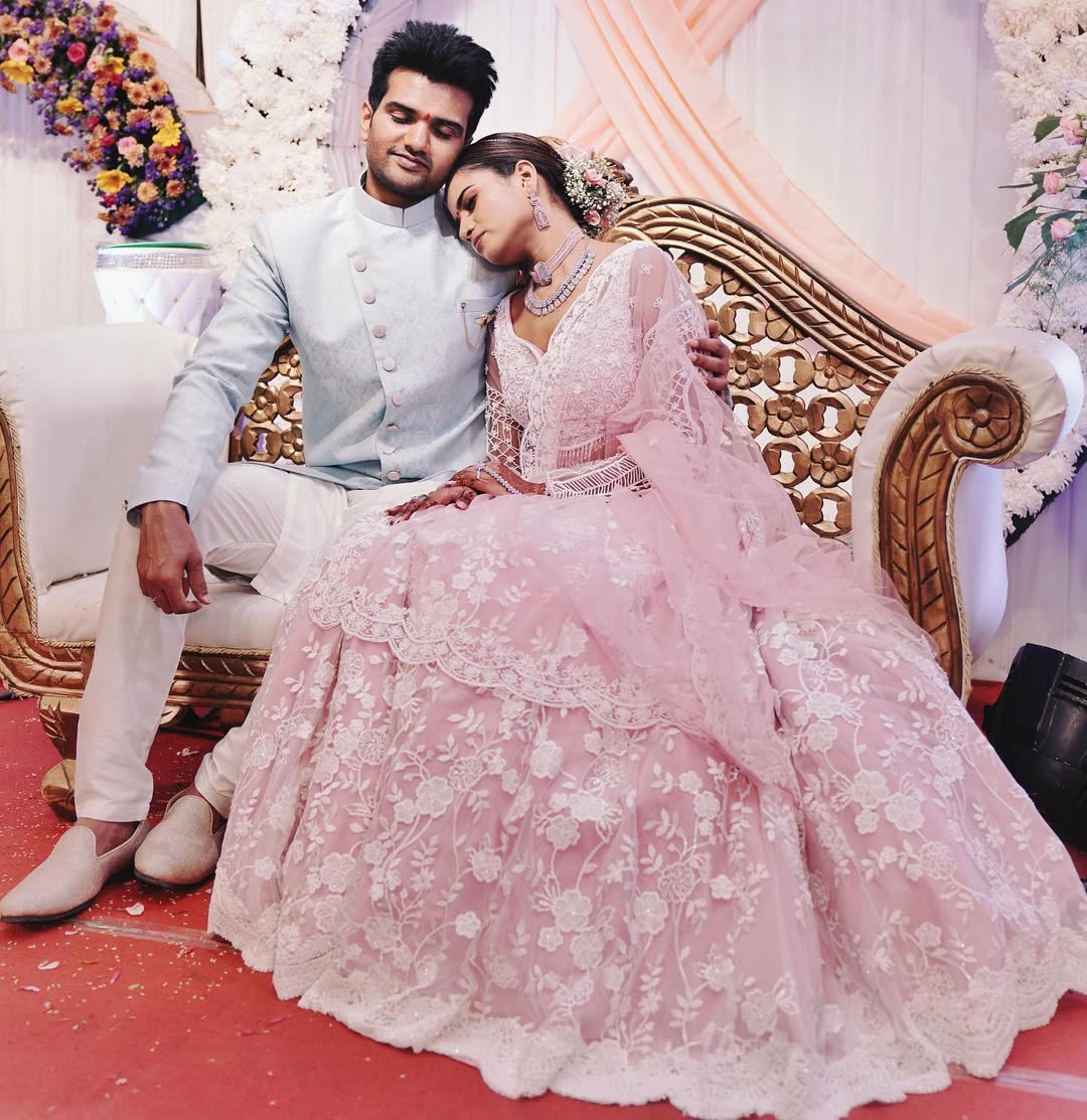 Keerthana in Dahlia Lehenga