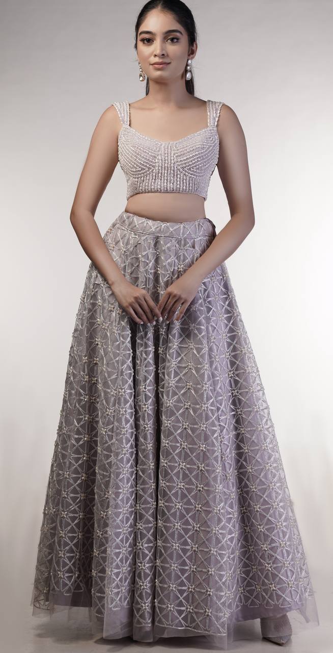 IRIS PEARL LEHENGA